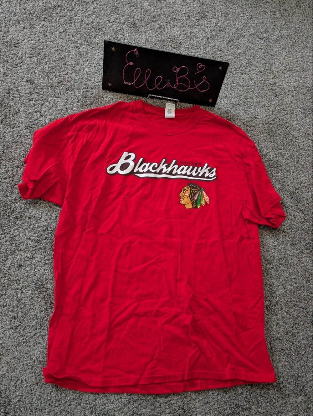 Chicago Blackhawks Red Graphic Tee XL